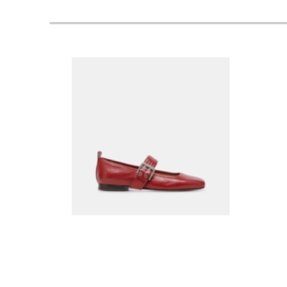 Dolce Vita Arora Ballet Flats Red Crinkle Patent - Picture 14 of 14